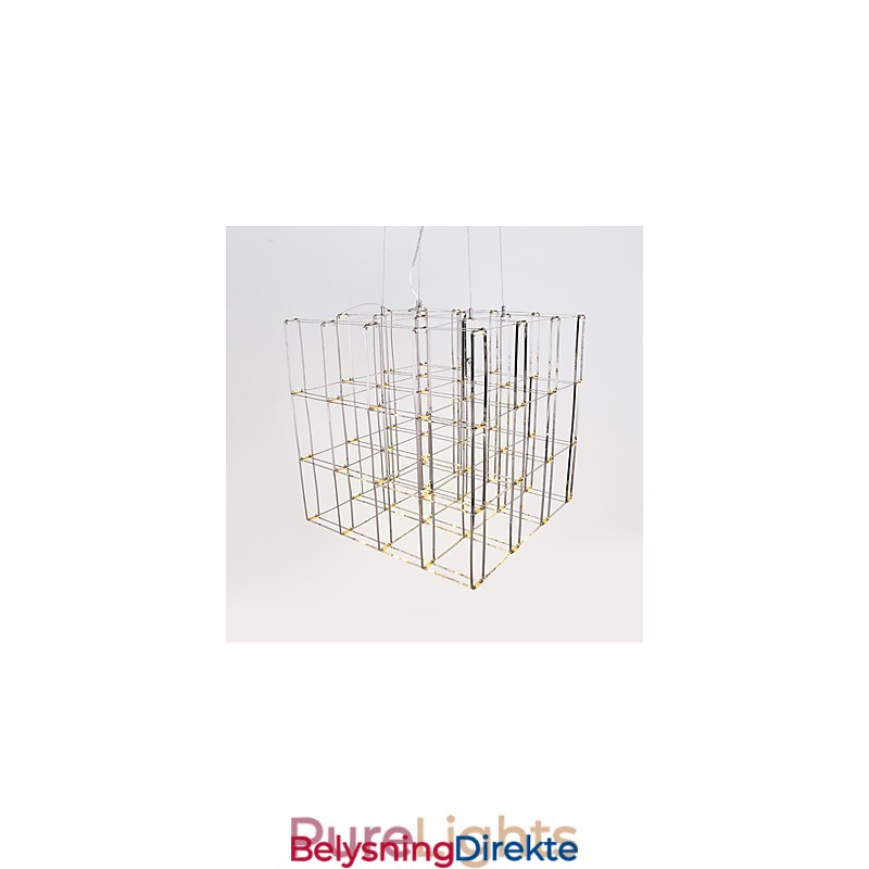 Moderne Lysekronelampe I Rustfritt Stål Loftbelysning