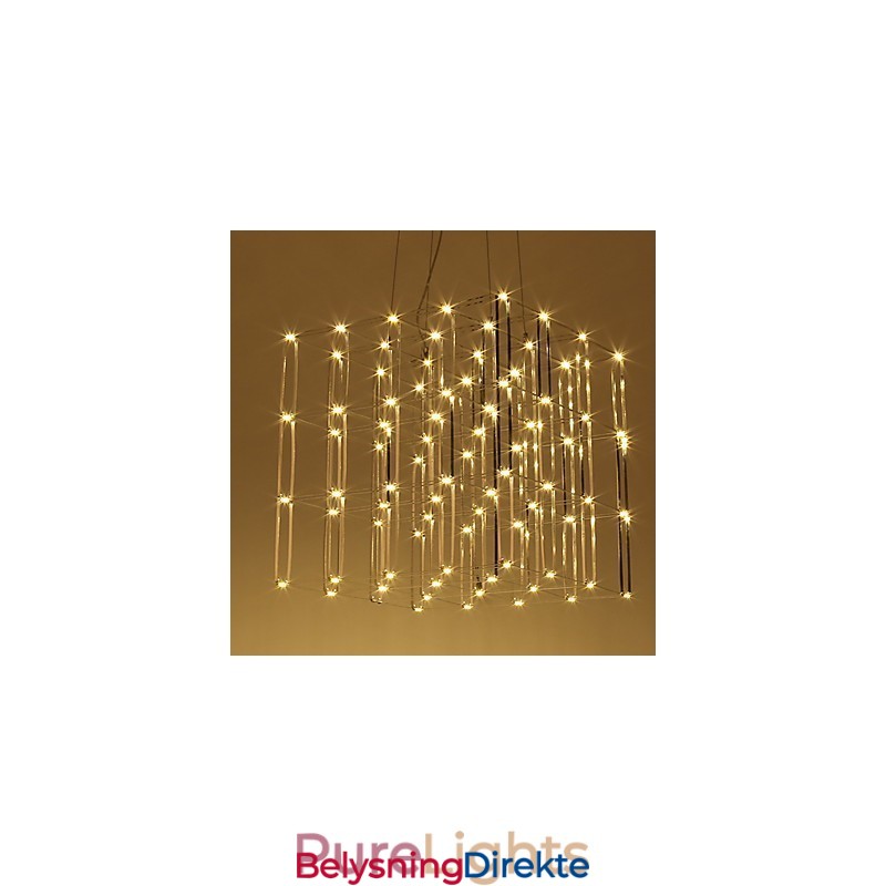 Moderne Lysekronelampe I Rustfritt Stål Loftbelysning