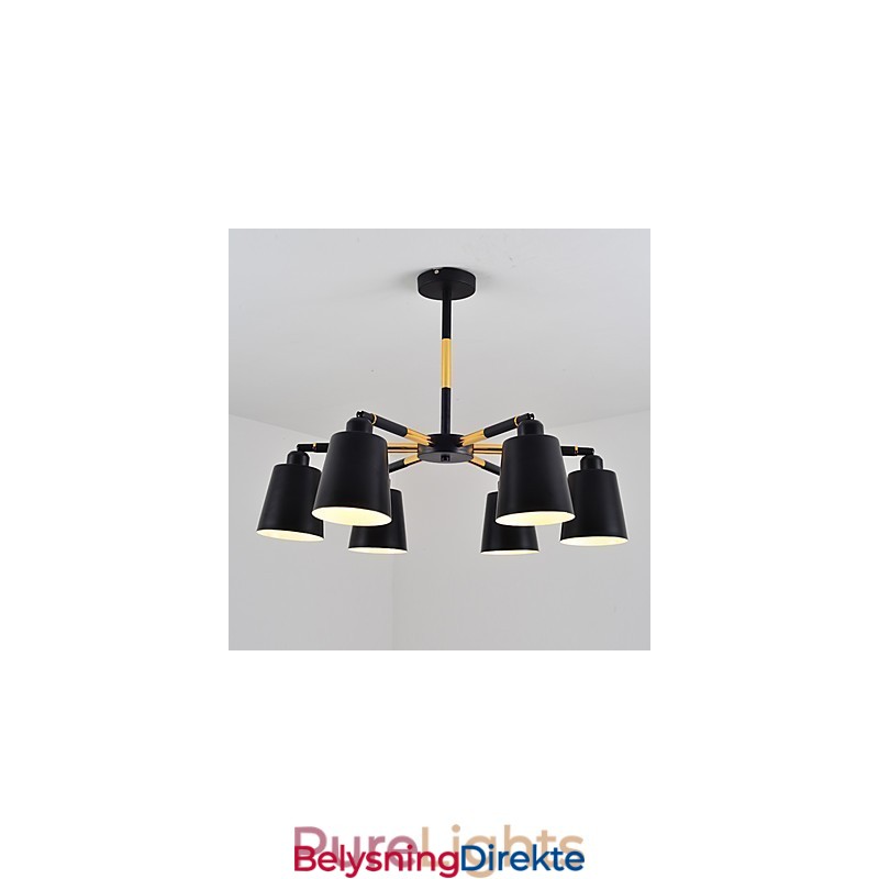 Tradisjonell, Klassisk Pendellampe I Tre, Bambus, I Ministil