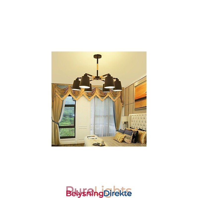 Tradisjonell, Klassisk Pendellampe I Tre, Bambus, I Ministil