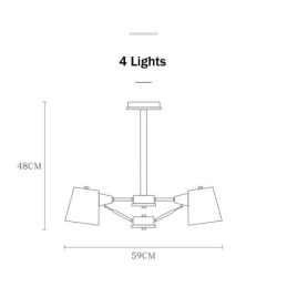 Lys Flerfarget Makrontre Vintage Maleri Metalllysekrone