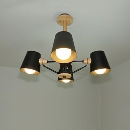 Lys Flerfarget Makrontre Vintage Maleri Metalllysekrone