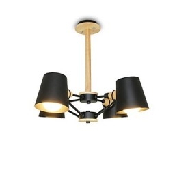 Lys Flerfarget Makrontre Vintage Maleri Metalllysekrone