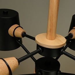 Lys Flerfarget Makrontre Vintage Maleri Metalllysekrone