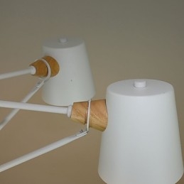 Lys Flerfarget Makrontre Vintage Maleri Metalllysekrone