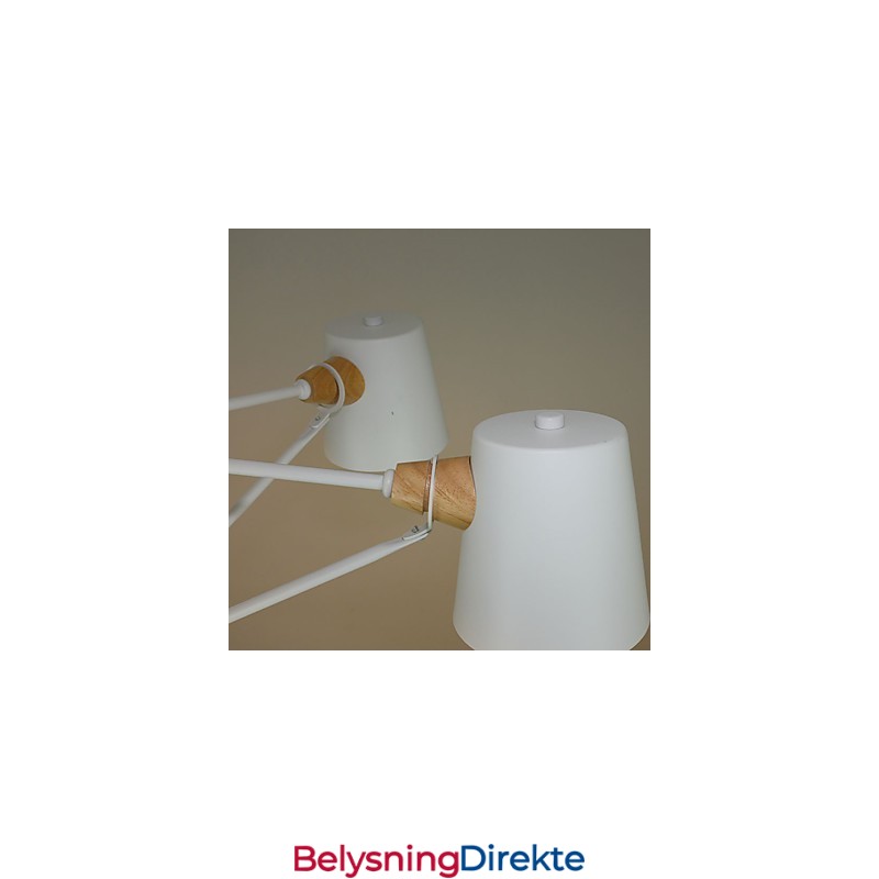 Lys Flerfarget Makrontre Vintage Maleri Metalllysekrone