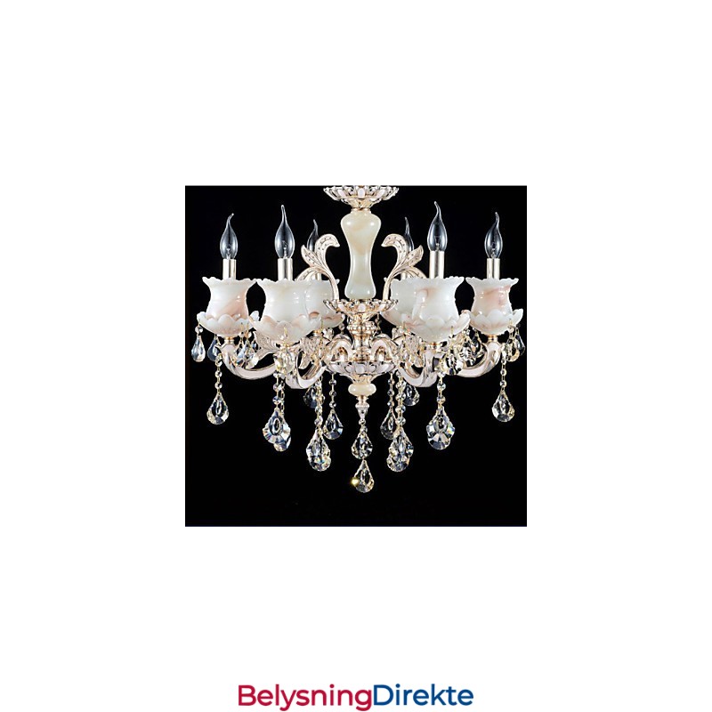 Europeisk Stil Sinklegering Krystall Pendellampe