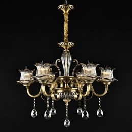 Rustikk Hyttemaling For Designere, Metall Innendørsbutikker, Lysekrone Med 2 Lyspærer