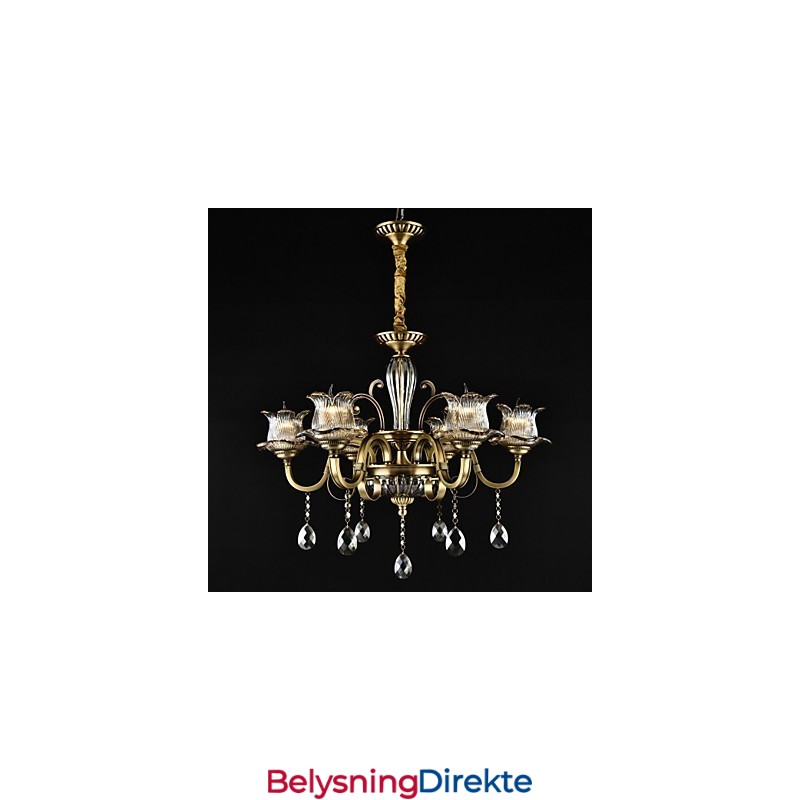 Rustikk Hyttemaling For Designere, Metall Innendørsbutikker, Lysekrone Med 2 Lyspærer