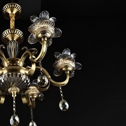 Rustikk Hyttemaling For Designere, Metall Innendørsbutikker, Lysekrone Med 2 Lyspærer