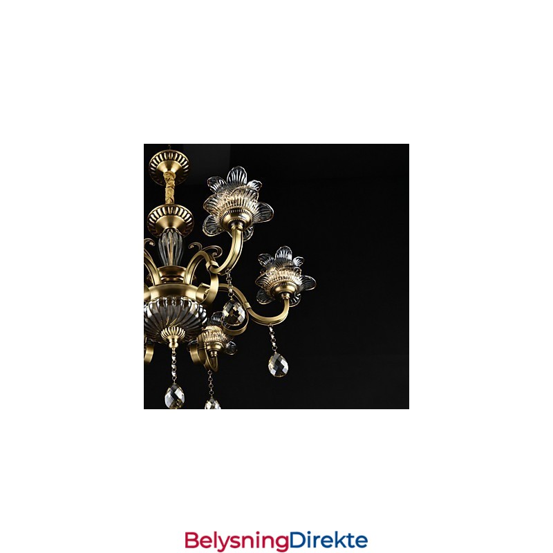 Rustikk Hyttemaling For Designere, Metall Innendørsbutikker, Lysekrone Med 2 Lyspærer