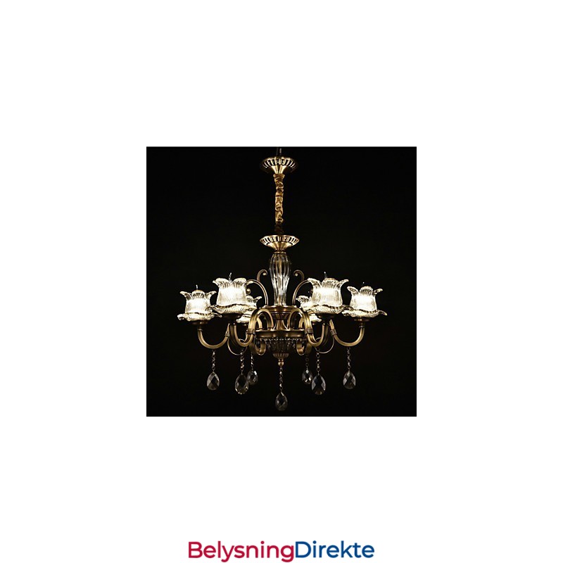 Rustikk Hyttemaling For Designere, Metall Innendørsbutikker, Lysekrone Med 2 Lyspærer