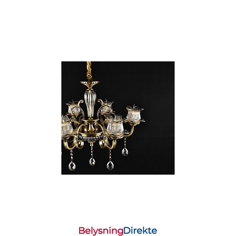 Rustikk Hyttemaling For Designere, Metall Innendørsbutikker, Lysekrone Med 2 Lyspærer