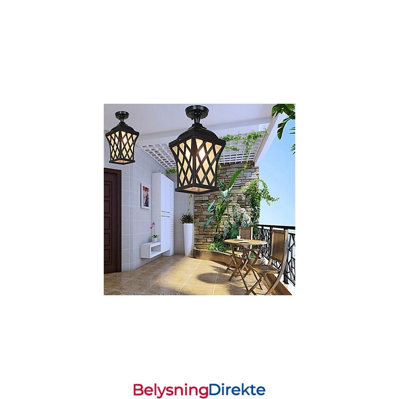Landlig Lampe Amerikansk Hage Terrassedør Utendørs Vanntett Drue Droplight