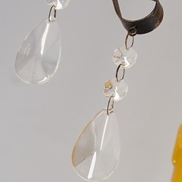 Rustikk Hytte Vintage Retro Country Globe Maleri Feature For Mini Style Designers Metalllysekrone