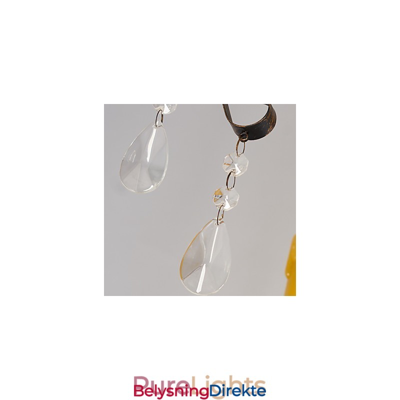 Rustikk Hytte Vintage Retro Country Globe Maleri Feature For Mini Style Designers Metalllysekrone