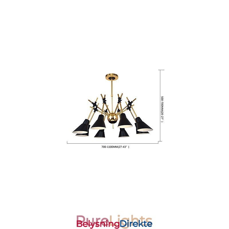 Personlig Justerbar Retningslysekrone Med Kunstlyskrone N