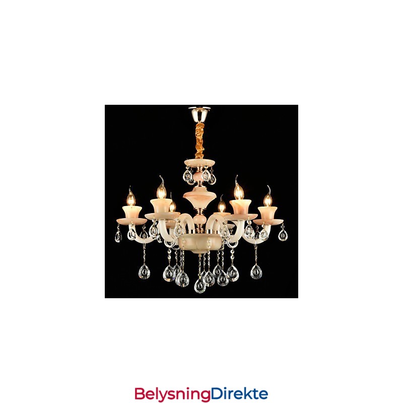 Tradisjonell Klassisk Galvanisert Funksjon For Krystallmini-Lysekrone I Metall