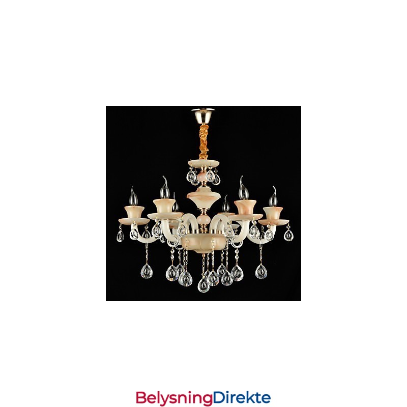 Tradisjonell Klassisk Galvanisert Funksjon For Krystallmini-Lysekrone I Metall