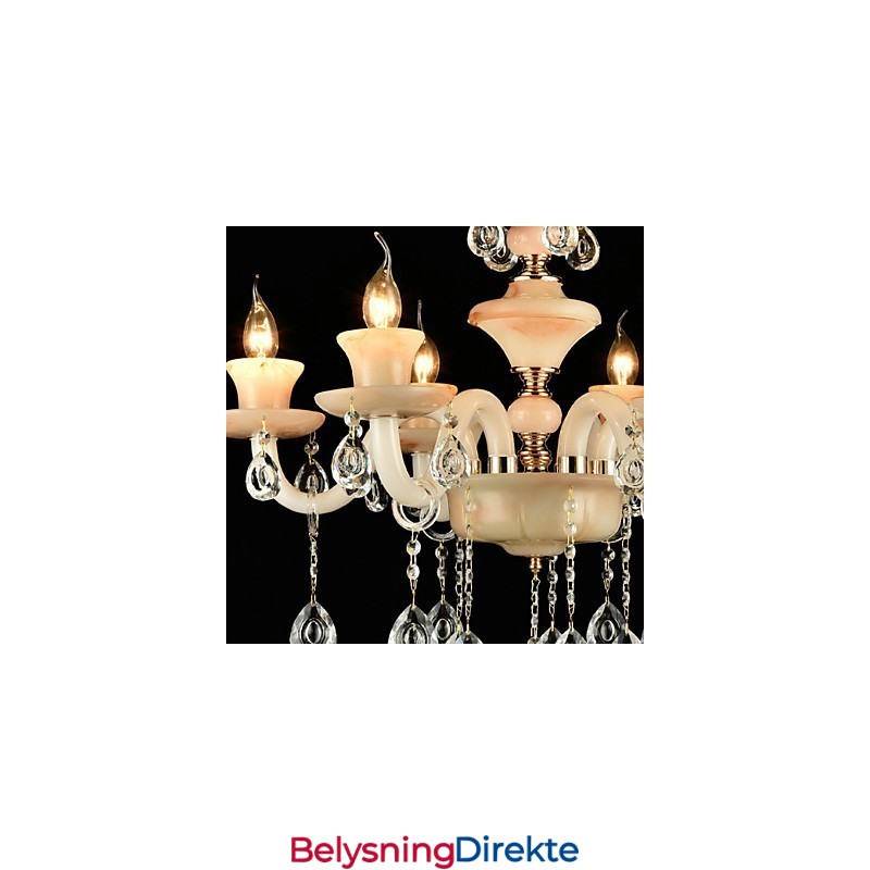 Tradisjonell Klassisk Galvanisert Funksjon For Krystallmini-Lysekrone I Metall