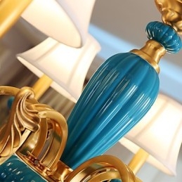 Dekorativ Lysekrone I Kobber, Jade, Kp