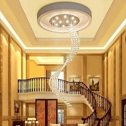 Moderne Krystall Takpendellampe Innendørs Lysekrone Hjem Hengende Belysning Lysekrone Lamper Armaturer 3W Varm Hvit Pære