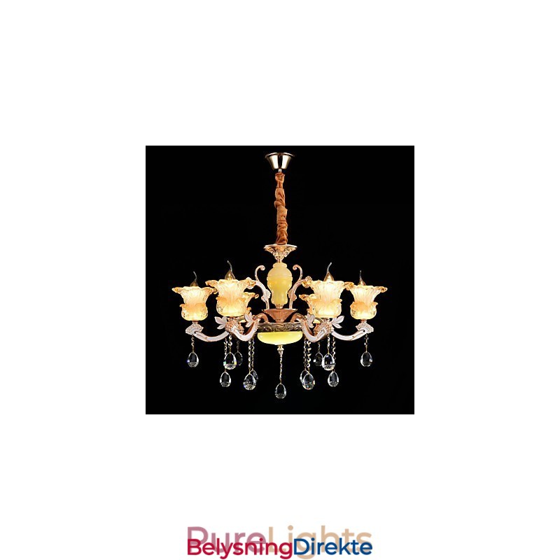 Moderne Samtids Tradisjonell Klassisk Sinklegering Funksjon For Krystall Mini Stil Metall Pendellampe