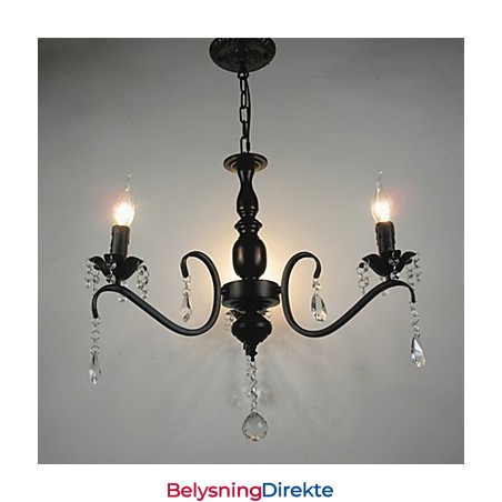 Krystalllysekrone I Europeisk Stil, Smijernslampe, Kreative Stearinlys Og Lanterner