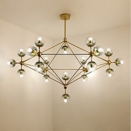 Twenty_One Light Postmodern Europeisk Stil Modo Metall Glass Pendellampe Foaje Dekorerer Industriell Lysekronelampe