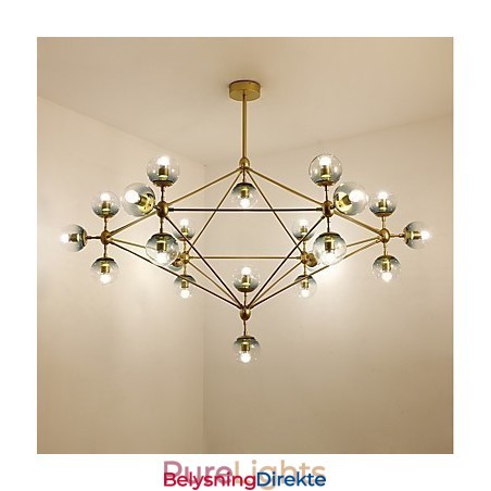 Twenty_One Light Postmodern Europeisk Stil Modo Metall Glass Pendellampe Foaje Dekorerer Industriell Lysekronelampe