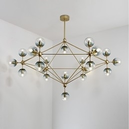 Twenty_One Light Postmodern Europeisk Stil Modo Metall Glass Pendellampe Foaje Dekorerer Industriell Lysekronelampe