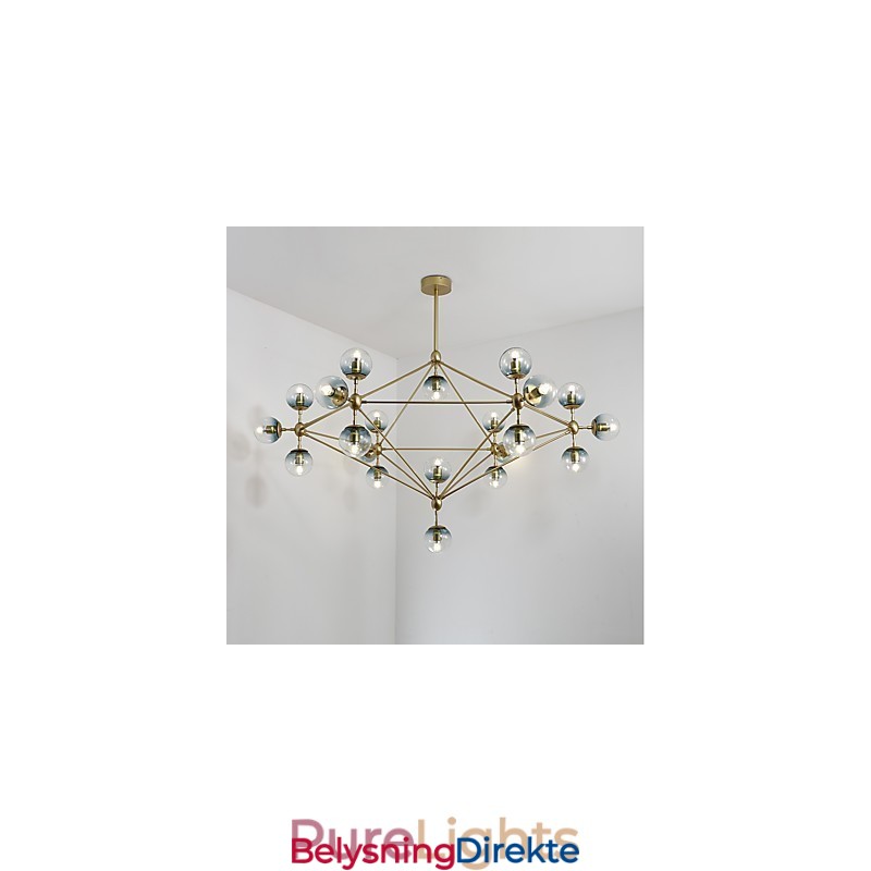 Twenty_One Light Postmodern Europeisk Stil Modo Metall Glass Pendellampe Foaje Dekorerer Industriell Lysekronelampe