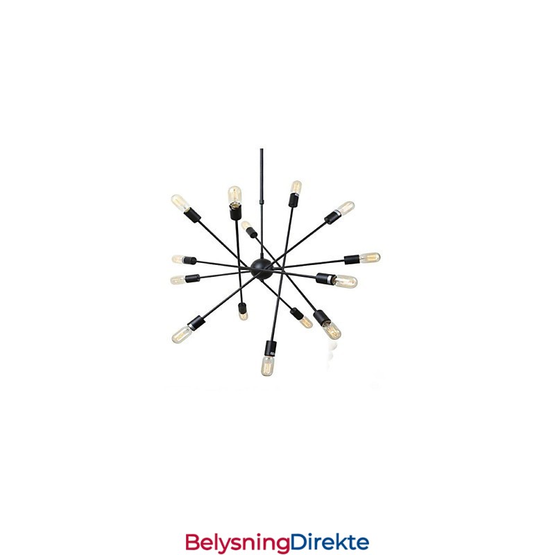 Rustikk Hyttemaling For Designere, Metall Innendørsbutikker, Lysekrone Med 2 Lyspærer