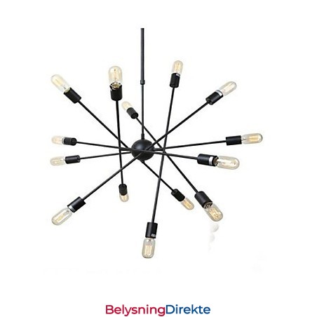 Rustikk Hyttemaling For Designere, Metall Innendørsbutikker, Lysekrone Med 2 Lyspærer