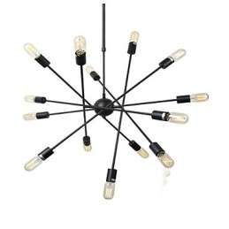 Rustikk Hyttemaling For Designere, Metall Innendørsbutikker, Lysekrone Med 2 Lyspærer