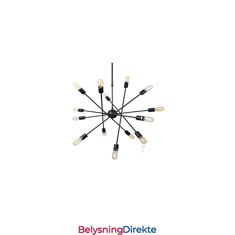 Rustikk Hyttemaling For Designere, Metall Innendørsbutikker, Lysekrone Med 2 Lyspærer