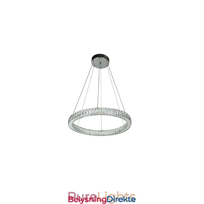 Dimmbar Ringformet Innendørs Taklampe Pendellampe Moderne Lysekronebelysning Lysekronelampe Med Fjernkontroll