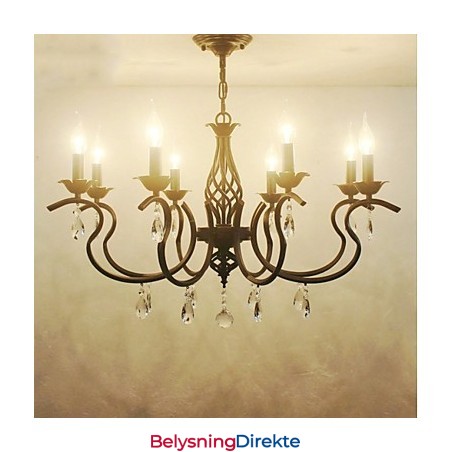 Krystalllysekrone I Europeisk Stil Spiselys Enkle Kreative Stearinlys Lamper Og Lanterner Nyhetsbelysning