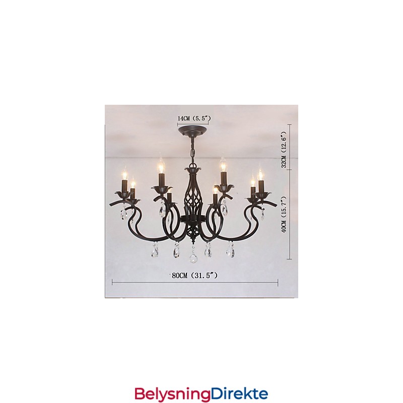 Krystalllysekrone I Europeisk Stil Spiselys Enkle Kreative Stearinlys Lamper Og Lanterner Nyhetsbelysning