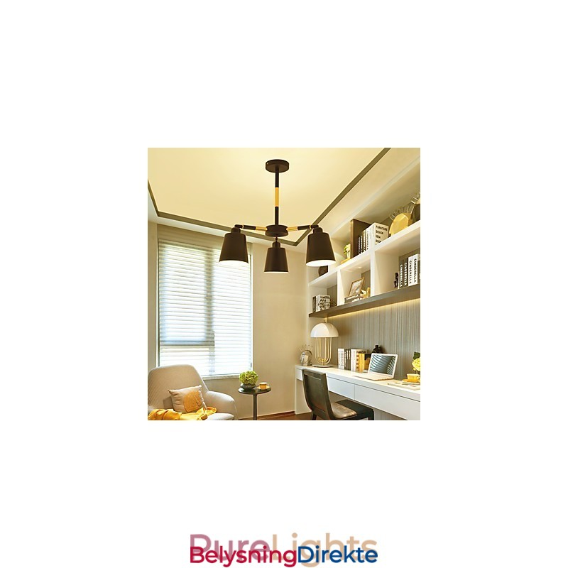 Tradisjonell, Klassisk Pendellampe I Tre, Bambus, I Ministil