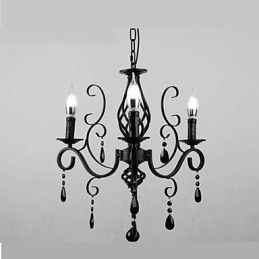 Krystalllampe Med 3 Lys, Moderne Og Enkel Nyhetsbelysning