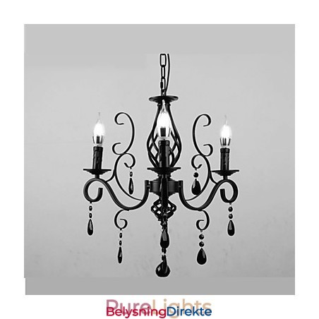 Krystalllampe Med 3 Lys, Moderne Og Enkel Nyhetsbelysning