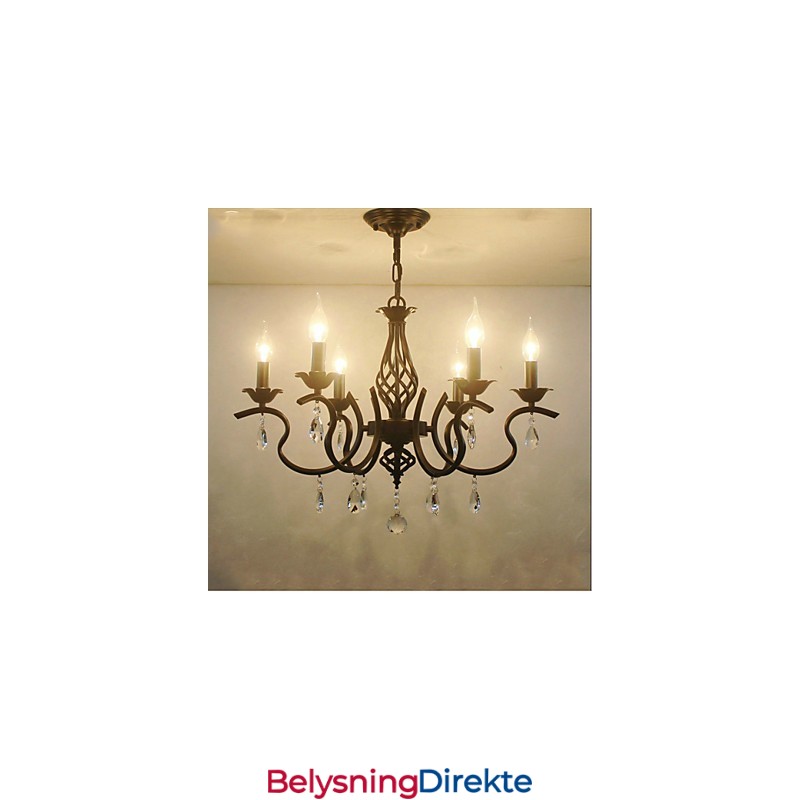 Krystalllysekrone I Europeisk Stil Spiselys Enkle Kreative Stearinlys Lamper Og Lanterner Nyhetsbelysning