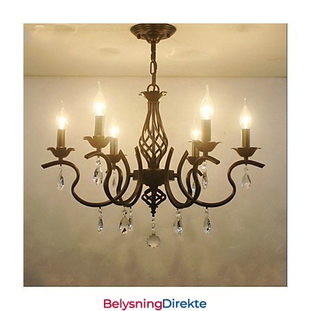 Krystalllysekrone I Europeisk Stil Spiselys Enkle Kreative Stearinlys Lamper Og Lanterner Nyhetsbelysning