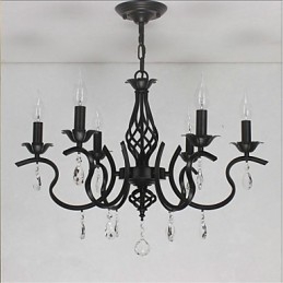 Krystalllysekrone I Europeisk Stil Spiselys Enkle Kreative Stearinlys Lamper Og Lanterner Nyhetsbelysning