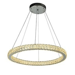 Dimmbar Ringlampe I Tak, Pendellampe, Moderne Lysekronebelysning, Innendørslampe Med Fjernkontroll