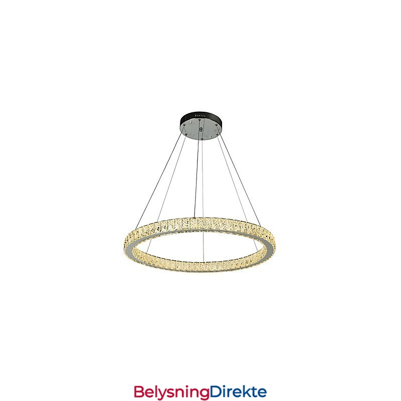Dimmbar Ringlampe I Tak, Pendellampe, Moderne Lysekronebelysning, Innendørslampe Med Fjernkontroll