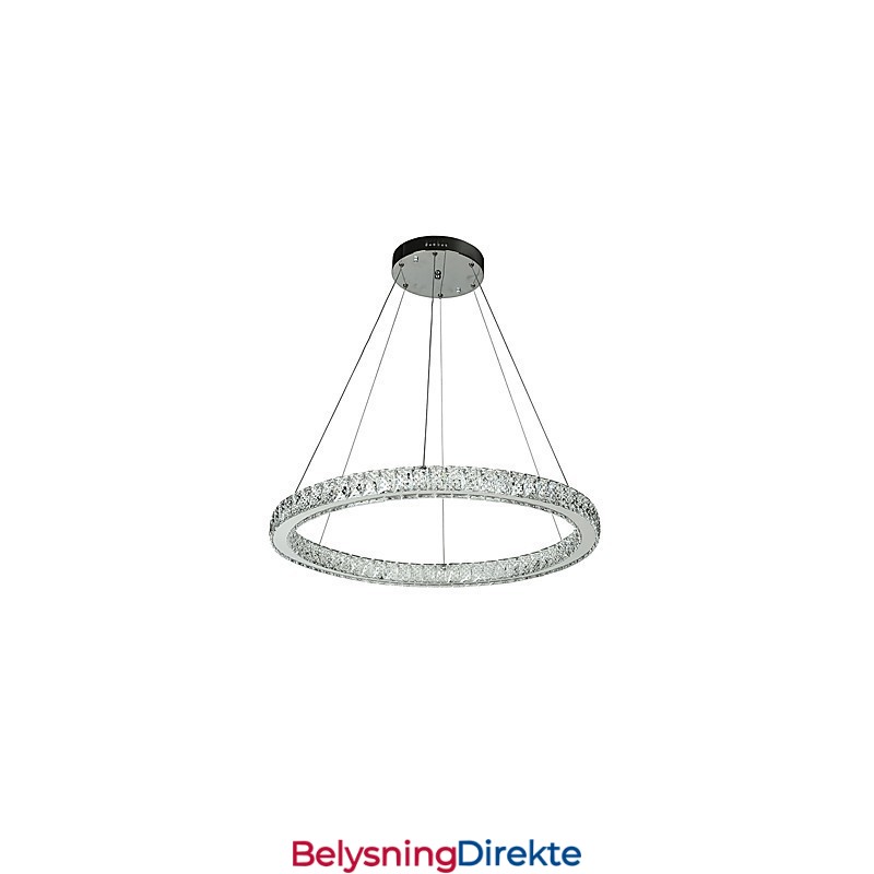 Dimmbar Ringlampe I Tak, Pendellampe, Moderne Lysekronebelysning, Innendørslampe Med Fjernkontroll