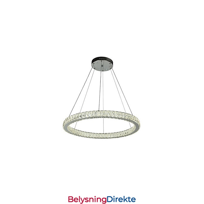 Dimmbar Ringlampe I Tak, Pendellampe, Moderne Lysekronebelysning, Innendørslampe Med Fjernkontroll