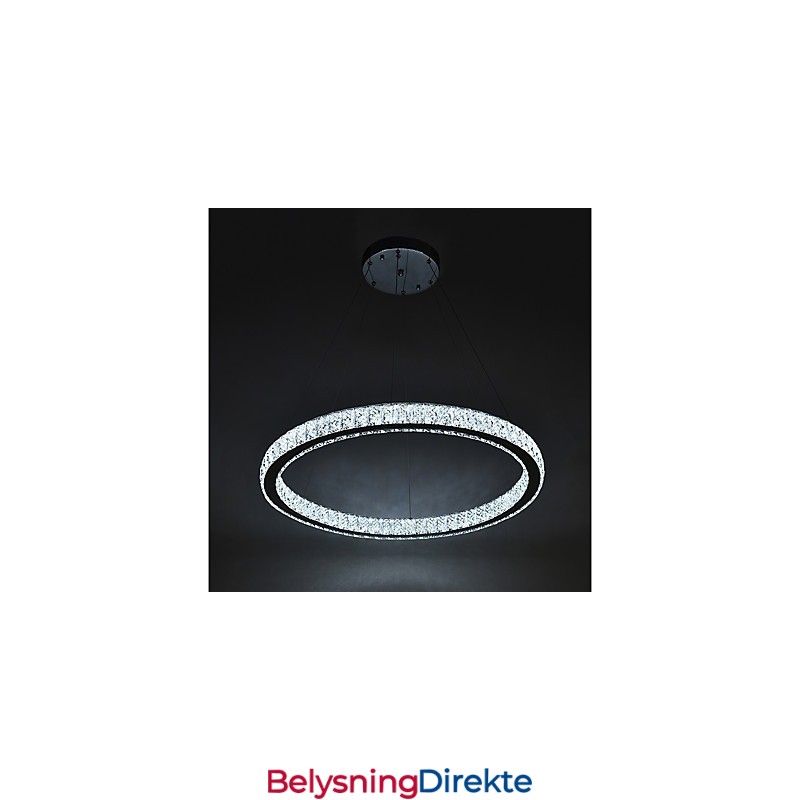 Dimmbar Ringlampe I Tak, Pendellampe, Moderne Lysekronebelysning, Innendørslampe Med Fjernkontroll